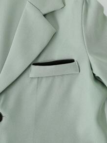 SHEIN 2pcs Tween Boy Formal Suit Set - Blazer Jacket + Trousers, Formal Attire For Birthday Party, Wedding, Christening, Birthday, Graduation