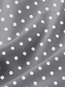 EMERY ROSE Plus Size Polka Dot Print Button Front Casual Vacation Dress - Multicolor - View 3