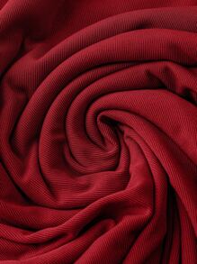 SHEIN LUNE 3 件套大码休闲简约连衣裙套装，适合户外和家居穿着节日老钱夏季外出春季女士服装夏季波西米亚风老钱女士夏季服装圣帕特里克节服装复活节夏季服装女士春季服装海滩圣帕特里克复活节女士休闲套装 - 紅色 - 查看 4