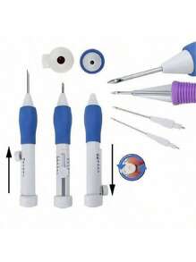 DIY Punch Needle Kit Full Set, Embroidery Pen, Thread, Craft Tool For Fabric Sewing, Beginner-Friendly Poke Needle Art Supplies,Theme Gift