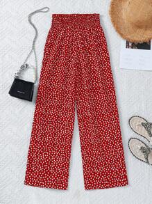 Sparklyn Tween Girl Vacation & Casual Ditsy Floral Lightweight Loose Fit High Waist Pants, Breathable & Anti-Mosquito,Holiday,Summer,Travel - Multicolor - View 2