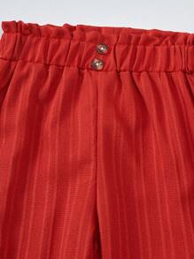 3pcs/Pack Girls Casual Loose Fit Wide Leg Pants, Suitable For Spring/Autumn - Multicolor - View 7
