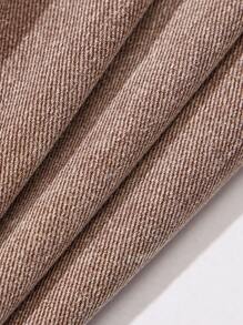 Baby/Baby Girl Casual Cute Elegant Outdoor Versatile Denim Jeans - Coffee Brown - View 5