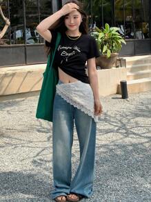 DAZY 全新夏季沙滩装休闲甜美女士迷你裙 - 白色 - 查看 7