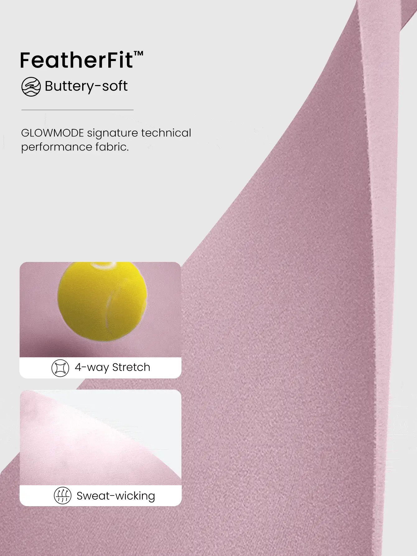 GLOWMODE FeatherFit™ Twist Back Sports Tank Top Low Impact Yoga Daily Fall Winter - Dusty Purple - View 5