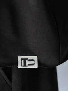 NEON BLANC T-shirt à col rond à manches courtes avec imprimé lettres en feuille d'argent, style de rue pour hommes, convient pour l'été - Noir - Voir 5