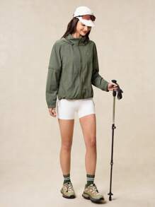 OutZeal OutZeal Women's Casual Zipper Front Stand Collar Waterproof Outdoor Jacket For Hiking