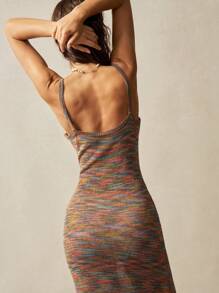 Bohemela Summer Bohemian Style Beach Resort Casual Women's Knit Sweater Dress - Multicolor - View 7