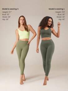 GLOWMODE FeatherFit™ U Back Cropped Active Tank Top Low Impact Yoga Daily