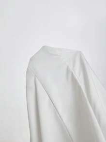 SHEIN MOD Plus Size White Spaghetti Strap Dress With Bow Back Decor, Formal Event Dress,Women's White Backless Bow Tie Long Dress, Summer White Dress,Graduation Dress, Brunch Outfits For Women Flowy Dress,Corset Dress - White - View 6