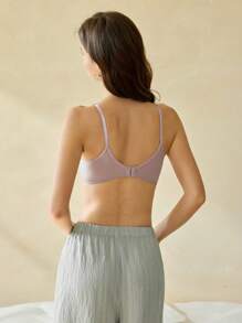 Ocili Leisure 2pcs Leisurewear Comfy Sheer Soft & Silky Simple Wire-Free Ladies Bras - Multicolor - View 3