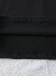 SHEIN Girls' Capybara And Duck Cartoon Print Crew Neck Black Cute Tank Top Y2k Clothes Tween - Black - View 3