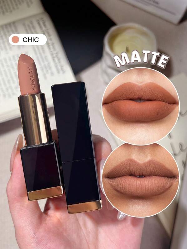 SHEGLAM Ruj Mat Allure-Chic 20 De Culori Ruj De Lungă Durată Ruj De Buze Moale, Catifelat, Cu Pigment îNalt, Ruj Pentru Petrecerea De CrăCiun Absolvire Zi De NașTere Vacanță Vară Toamnă Y2K Elegant Modă Femei Machiaj Cosmetice Petrecere Plajă CăLăTorie Camping ÎN Aer Liber ȘCoală Campus Excursie Festivaluri Decor Cadou Cadou Trandafir Fată Cosplay Cel Mai Bun Culoare Farmec Atmosferă