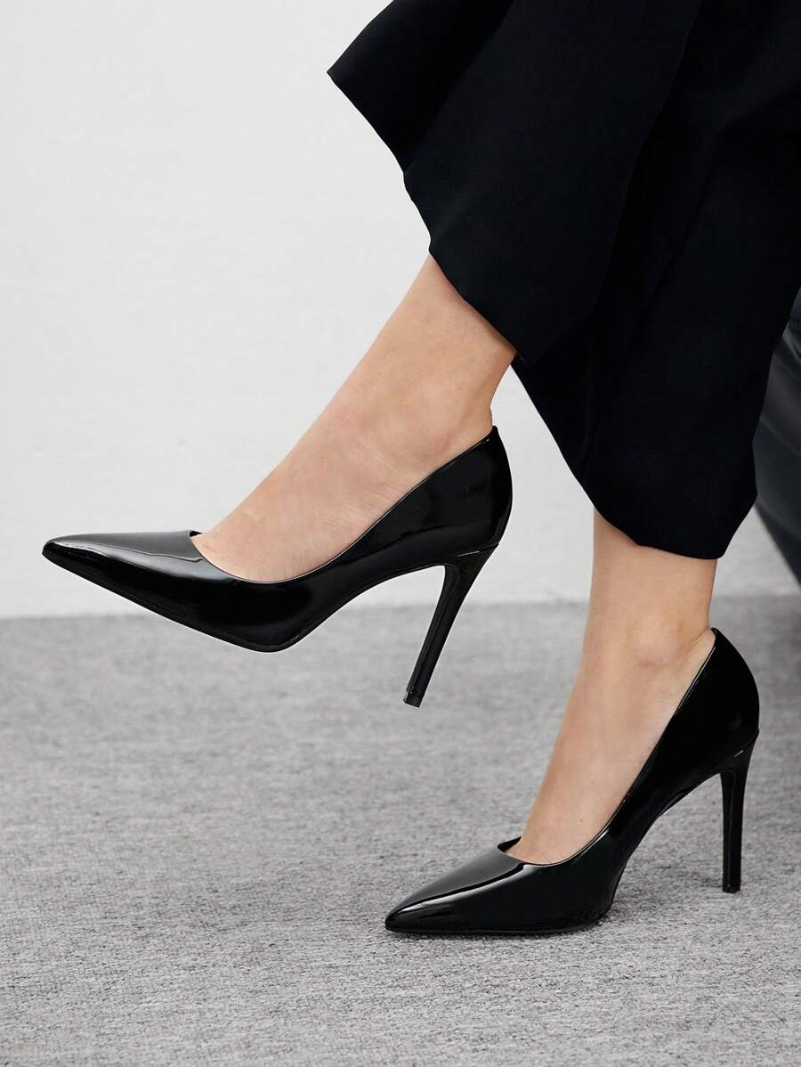 CUCCOO BIZCHIC New Style Versatile Pointed Toe Dress High Heels For Women - Black - View 1