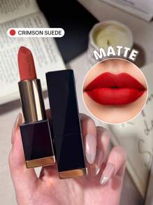 SHEGLAM Matte Allure Lipstick-Crimson Suede 20 Colors Long Lasting Lipstick High Pigment Velvety Soft Lipstick Lip Combo Brand Beauty Makeup Face Paint Cosmetic For Women Girls Perfect For Winter Spring Ideal For Y2K Fancy Fashion Suitable For Birthday Gift Party Ready Best Color - Crimson Suede - View 1