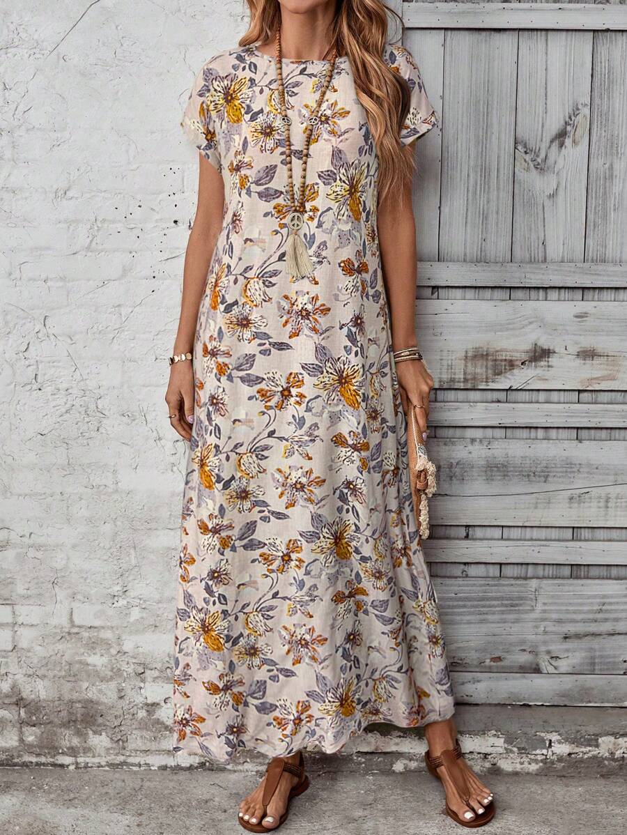 EMERY ROSE Trang phục mùa hè Trang phục nghỉ mát Phụ nữ Phụ nữ Váy dài - Màu be - Xem 1