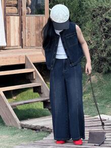 Dazy Kids Girls' Denim Set, Suitable For Spring And Summer - Royal Blue - View 6