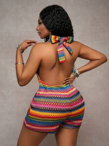 Slaydiva Damen lässiger Urlaubs-Jumpsuit mit Trägern, modisch für den Sommer