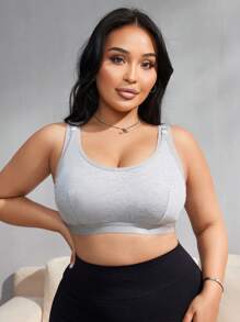 Reggiseno per allattamento tinta unita minimale, taglie forti, premaman