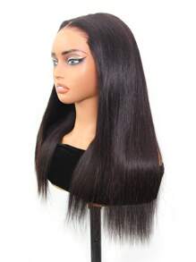 TrueHD Pre Bleached Glueless HD Lace Straight 6*4 180% 16-20 Inch Lace Closure Wigs Natural Black Wear & Go