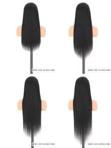 TrueHD Pre Bleached Glueless HD Lace Straight 6*4 180% 16-20 Inch Lace Closure Wigs Natural Black Wear & Go