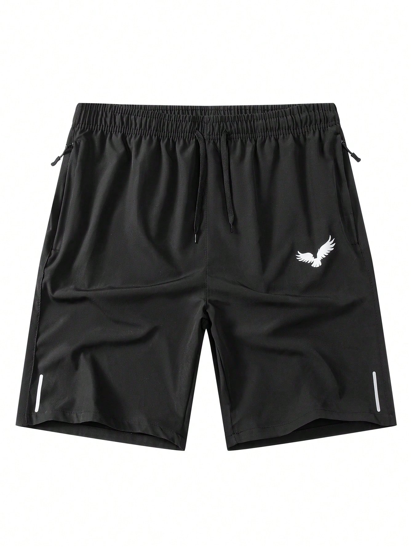 Manfinity Homme بنطلون قصير كاجوال رجالي مزخرف برس...