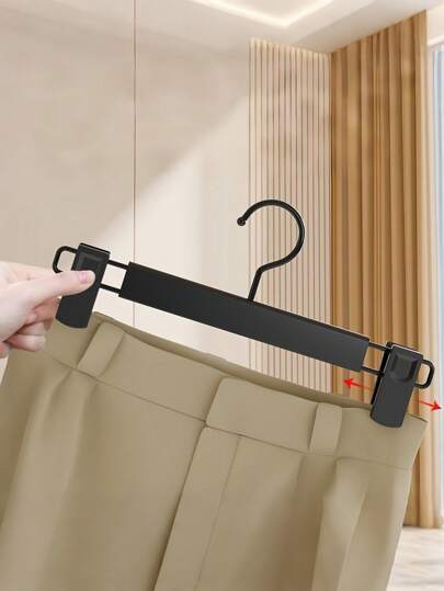 5 opakowań czarnych klamerek i wieszaków z PVC – wytrzymałe klipsy do ubrań do spodni, spódnic, suszenia prania – oszczędzający miejsce stojak do przechowywania ubrań do garderoby, szafy, klasy, rzemiosła – wielofunkcyjny organizer wiszący do domu, biura, podróży