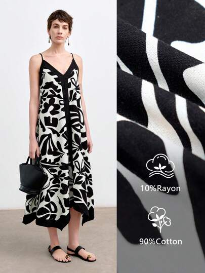 Aalyst 女士花卉印花休闲长款吊带裙，适合度假