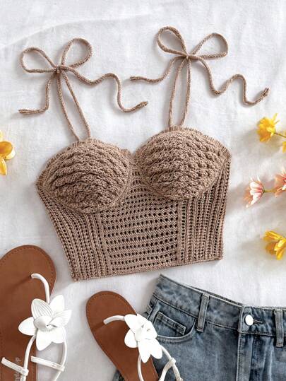 Soleia 女式纯色简约休闲吊带针织上衣，适合秋冬季女士日常穿着海滩度假春夏