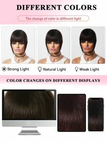 真人发丝空气刘海，带鬓角，自然色刘海，接发夹，适合初学者，真发片，易于佩戴 - SNatural - 查看 9