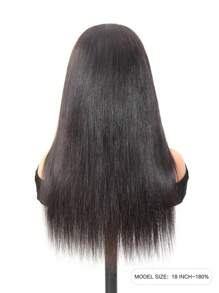 TrueHD Pre Bleached Glueless HD Lace Straight 6*4 180% 16-20 Inch Lace Closure Wigs Natural Black Wear & Go