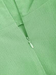 SHEIN Unity Solid Color Lace Up Backless Cinching Waist Cami Dress Burgundy Color Women Outfit