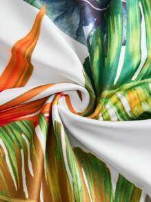 Maweii Plus Size Women's Spring And Summer Vacation Strappy Two Pieces Set