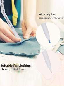 Bút xóa được Mực hòa tan trong nước Bút đánh dấu vải Bút thêu chữ thập Bút xóa được nước Dụng cụ may chần bông - Nhiều màu - Xem 6