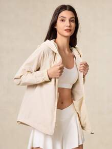 OutZeal LightWeight UPF50+ 冷却轻便防晒连帽夹克（女款，带口罩）