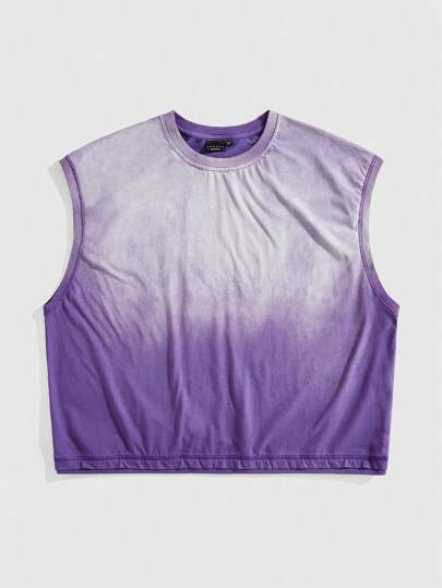 Street Life Canotta corta in lavaggio delavato con stampa di cavalli uomo