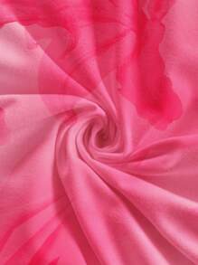 Soleia Casual Minimalist Floral Pattern Blouse, Suitable For Summer,Rave Top Suitable For Going Out - Pink - View 9