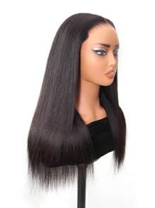 TrueHD Pre Bleached Glueless HD Lace Straight 6*4 180% 16-20 Inch Lace Closure Wigs Natural Black Wear & Go
