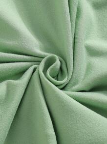 Sparklyn Tween Girls 可爱水豚卡通印花圆领短袖绿色 T 恤，夏季女童 T 恤 - 綠色 - 查看 3