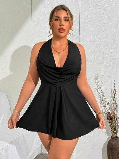 Swim Lushoire 大码露背 A 字型比基尼上衣