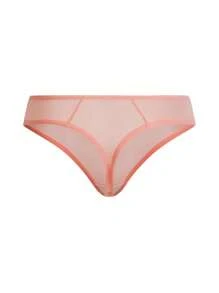 Ocili Ocili 1 Pieza de ropa interior tipo tanga cómoda, semitraslúcida, suave y sedosa de estilo sencillo