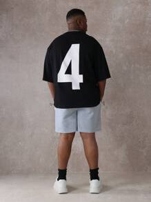 SUMWON Premium Athletic Drop Crotch Sweat Shorts, Jogger Style Loose Fit Performance Shorts With Side Cargo Pockets, Perfect For Workout Training Loungewear - Grey - View 4