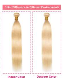 613# Light Blonde Color Straight Virgin Human Hair Weave Bundles 100% Raw Unprocessed 613 Platinum Blonde Hair Weft Easy To Dye