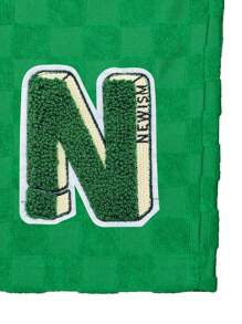 Manfinity Dauomo Men's Letter Print Drawstring Waist Pockets Loose Casual Shorts - Green - View 6