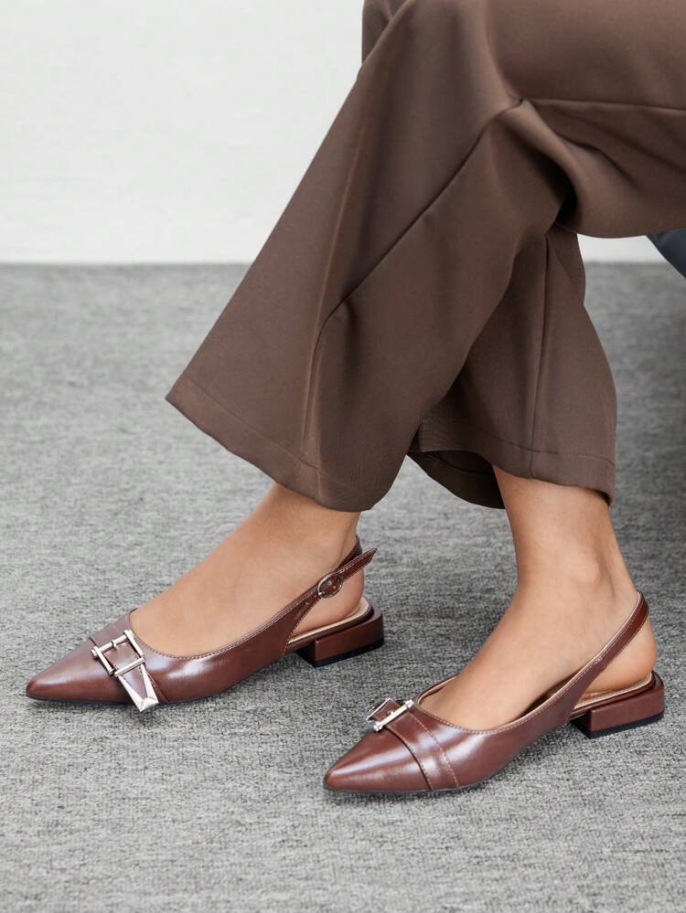 CUCCOO BIZCHIC Women Fashion Buckle Decor Flat Loafers