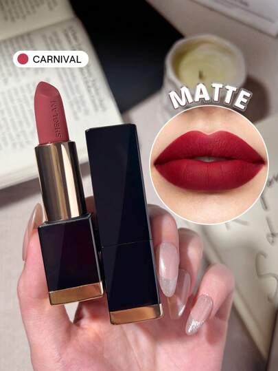 SHEGLAM Matte Allure Lipstick-Carnival 20 Colors Long Lasting Lipstick High Pigment Velvety Soft Lipstick Graduation Birthday Holiday Summer Fall Autumn Y2K Fancy Fashion Women Brand Makeup Cosmetic Beauty Party Beach Travel Camping Outdoors School Campus Trip Festivals Decor Gift Present Rose Girl Cosplay Best Color Charm Vibe