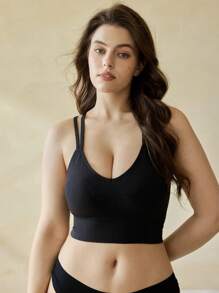 Ocili 3 pezzi/confezione Reggiseni senza cuciture incrociati - Reggiseni comodi e senza fili per taglie forti - Multicolore - Visualizzare 7