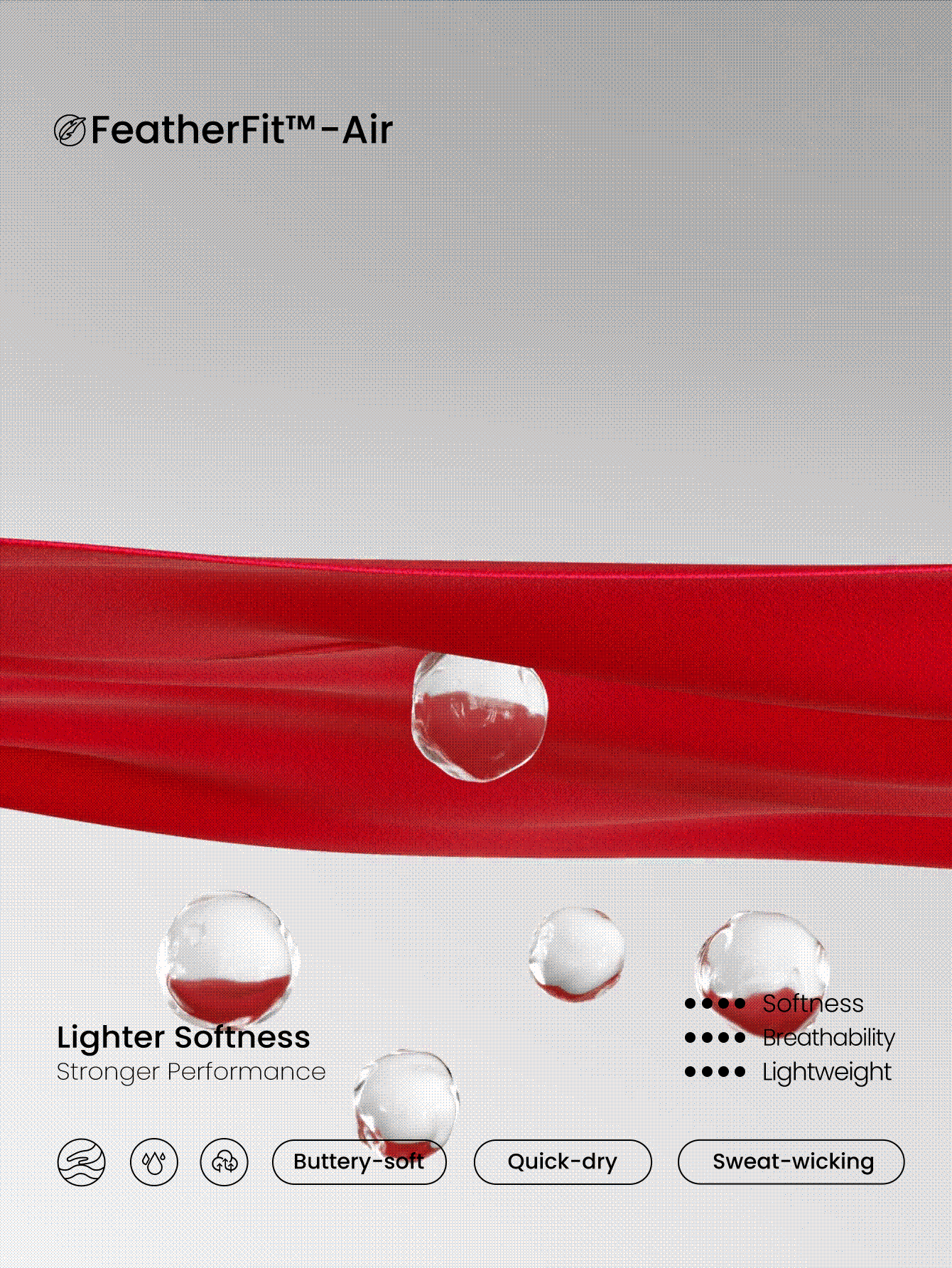 GLOWMODE FeatherFit™-Air Elevate Vestido Mini Evasê com Bolso Tipo Espiã de Baixo Impacto Diário de Verão, Secagem Rápida e Absorção de Umidade - Fiery Red - Visão 6