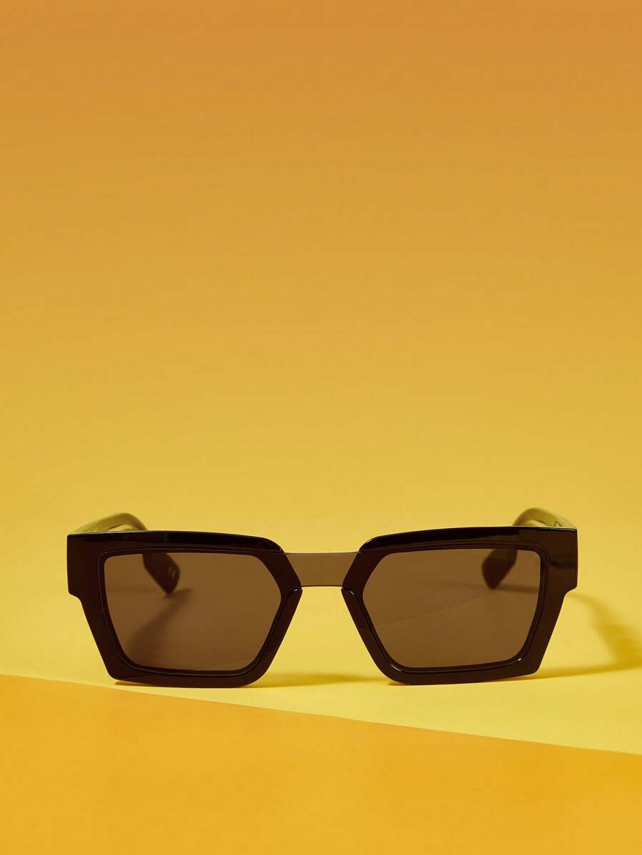 TOM & JERRY X SHEIN Fashionable Letter & Cartoon Graphic Fashion Glasses - Black - View 1