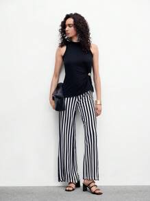 CUCCOO BIZCHIC New Summer Fashion Versatile Strap High Heel Shoes, French Style Open-Back Thick-Heel Sandals For Women - Black - View 10